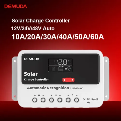 DEMUDA 20A PWM Solar Charge Controller for Home Solar & Off-Grid â 12V/24V
