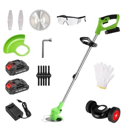 21V Cordless Grass Trimmer & Lawn Mower for Home & Garden